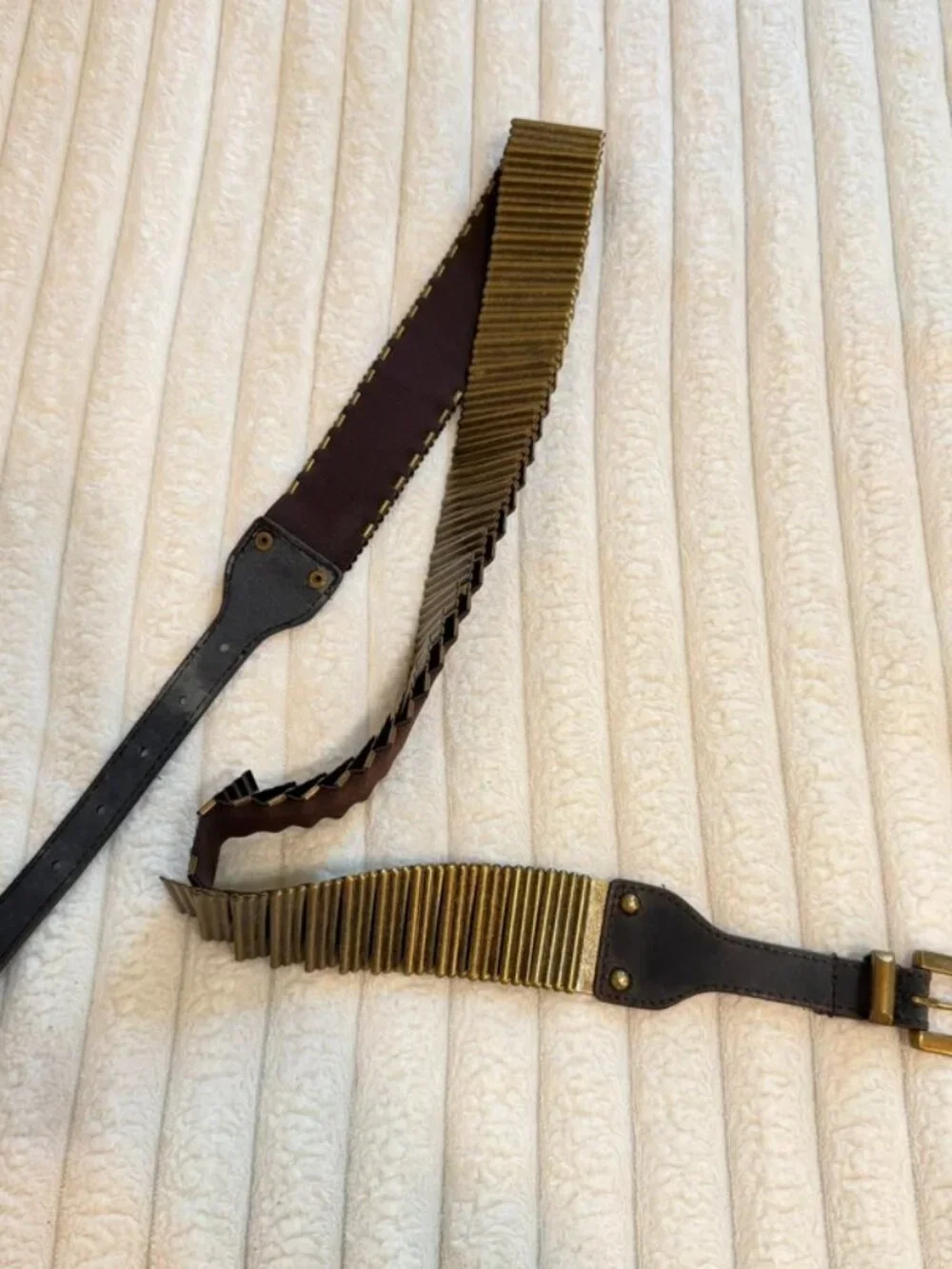 Statement Stretch Metal Plate Belt